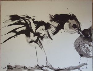 	 Untitled, 2010, ink on paper, 40.5X50 cm