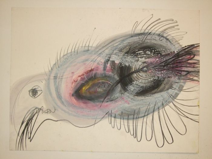 	 Untitled, 2010, mixed media on paper, 30.5X40 cm