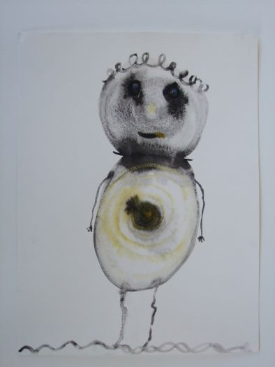 	 Untitled, 2008, ink and water colors on paper, 40X30.5 cm