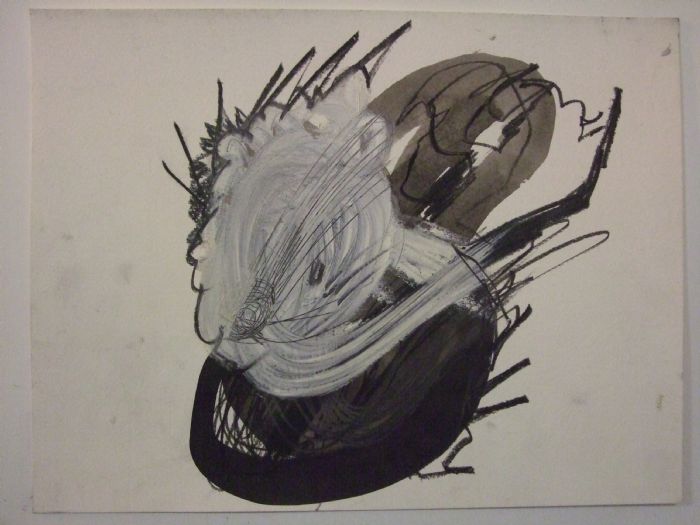 Untitled, 2008, mixed media on paper, 30.5X40 cm