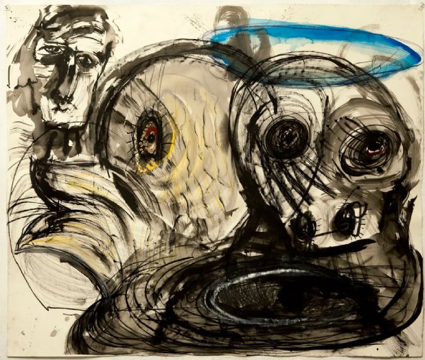 Untitled, 2012, mixed media on paper, 130X150 cm