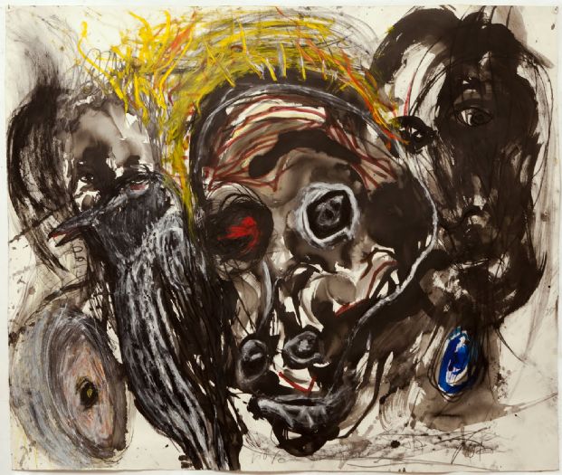 Untitled, 2012, mixed media on paper, 130X150 cm