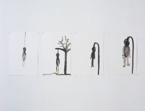 Untitled, 2007, Ink on paper, 40.5X30.5 cm each