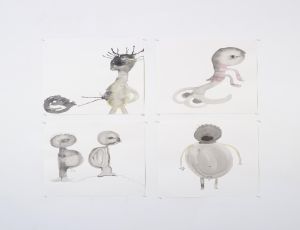 Untitled, 2007, Ink on paper, 40.5X30.5 cm each