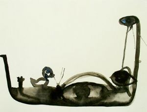 Untitled, 2007, Ink on paper, 30.5X40.5 cm