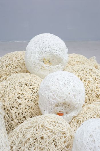 Untitled, 2007, thread, string & plastic glue, detail