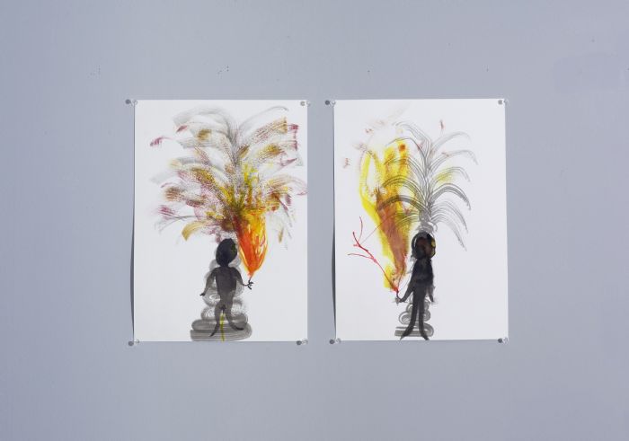 Untitled, 2006, Water color on paper, 38X25 cm each