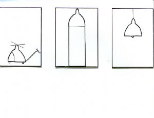 	 Untitled, 1999, Marker Pen on Polycarbonate, 40X33 cm each