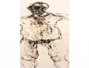 Untitled, 2011,  ink on paper, 141X38 cm