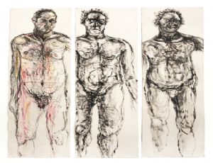 Untitled, 2011, mixed media paper, 141X38  cm each