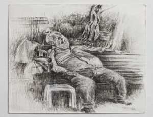 Daysleeper, 2020, Ballpoint pen on Paper, 29.5X21 cm