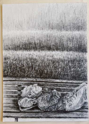 Daysleeper, 2020, Ballpoint pen on Paper, 29.5X21 cm