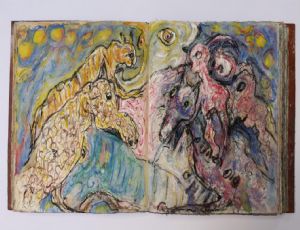 	 Untitled, 2015, mixed media, work from sketchbook, 19X38 cm