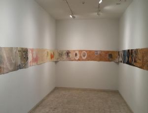 Panoramic View, 2016, mixed media on paper.