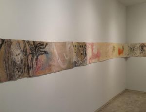 Panoramic View, 2016, mixed media on paper.