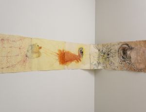 Panoramic View, 2016, mixed media on paper