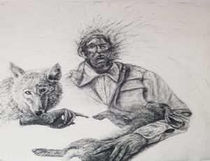  untitled, 2023, natural charcoal on paper, 81x78 cm